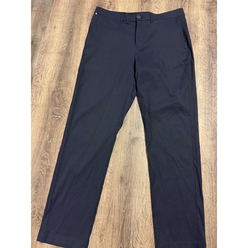 Tommy Hilfiger Mens Regular Fit Stretch Navy Blue Golf Pants 34W 32L 78J9879